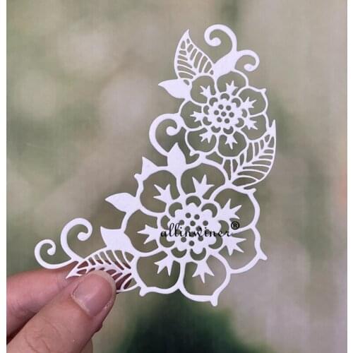 2pcs flower leaves Metal Cutting Dies Stencils Die Cut for DIY Scrapbooking Album Paper Card Embossing