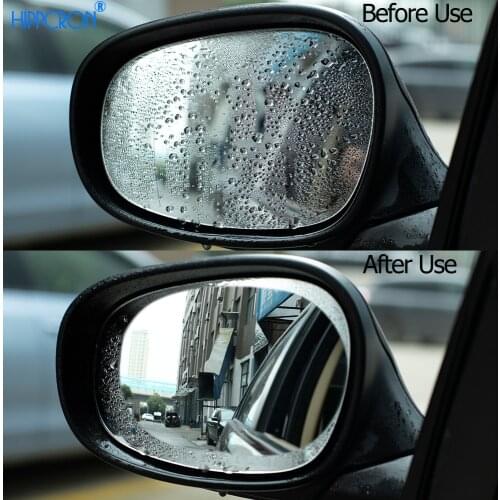 2pcs Waterproof Mirror Film for Car Rearview Mirror Rainproof Anti-Fog Rain-Proof Car Sticker PET Decal Film Stickers