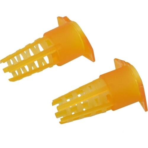 30 pcs Beekeeping Tools Yellow Plastic Bee Queen Cage Protective Cover Beekeeping Tools Cell Protector Cages
