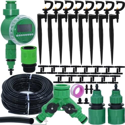KESLA Automatic Garden Watering System Kits Self Irrigation Refraction Stakes Watering Kits Micro Drip Mist Spray Cooling System