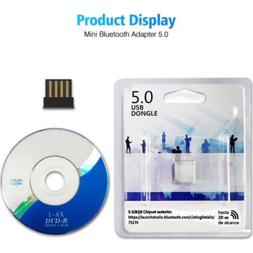 BT 5.0 USB Wireless Computer Adapter Audio Receiver Transmitter Dongles USB Bluetooth Adapters Laptop Earphone BLE Mini Sender