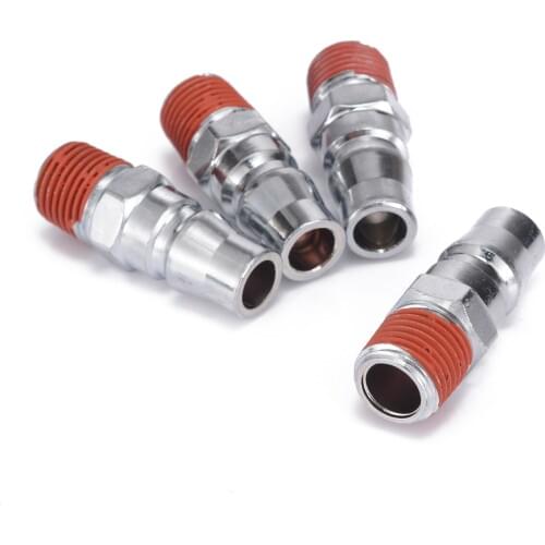 New 10pcs Quick Coupler Air Hose Connector Fittings Quick Fitting Plug 1/4'' Line Hose Compressor Fitting Pneumatic Tool Parts