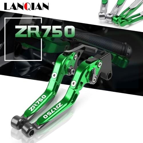For Kawasaki ZR750 Motorcycle Aluminum Adjustable Folding Extendable Brake Clutch Levers ZR 750 ZEPHYR 1991 1992 1993 Parts