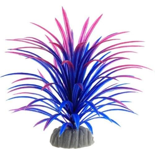 10pcs Artificial Plastic Leaf Grass Fish Tank Aquarium Submarine Fake Simulation Kelp Water Plant Landscape Fake Grass Decor