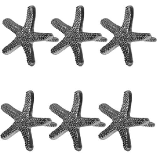 Starfish Napkin Ring Retro Starfish Napkin Ring Holder Napkin Buckle Wedding Party, Table Decoration Accessories