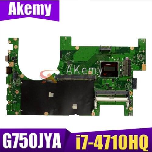 G750JYA laptop motherboard I7-4860HQ CPU Support GTX980M 8GB mainboard For ASUS G750J G750JY G750JYA 90NB07J0-R00020 100% Test