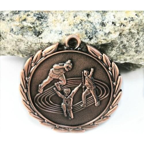 Three Track And Field Running Marathon Racing Medal Triathlon Club School Factory Activity Sports Medal 2021
