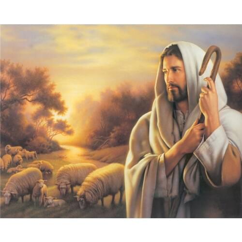 Needlework,Religion for embroidery,DIY Jesus and Shepherd 14CT Cross stitch kits,Art Pattern counted Cross-Stitching decor