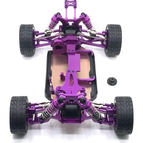 For Wltoys 144001 1/14 RC Car Upgrade Parts All Metal Assembled Frame Chassis with Wheel Set Spare Accessories