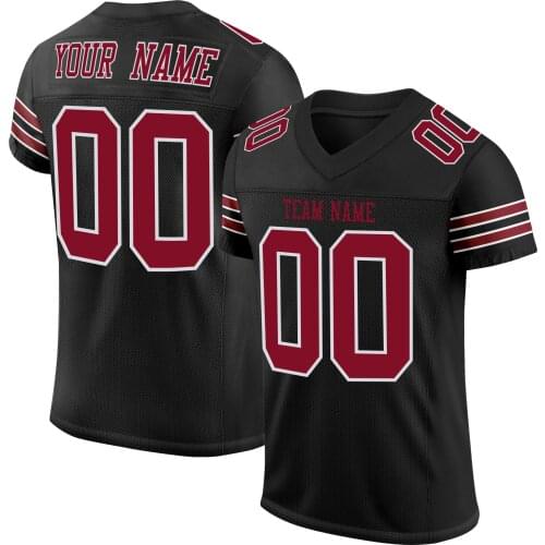 Personalized Football Jersey Embroidered Team Name/Number Breathable Absorbent Athletes Football Game Uniform for Boy/Girl/Kids