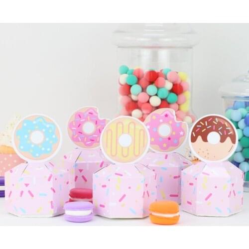 Donut party birthday donut growth happy birthday candy box cake head party like bags decorated with banner donut walls