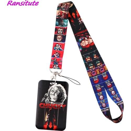 Ransitute R2208 Movie Horror Killer Neck Strap Lanyard For Key ID Card Phone Strap USB Badge Holder DIY Hang Rope Lariat Lanyard