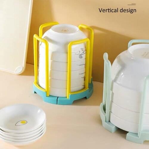 Bowl Storage Rack Creative Drain Plate Storage Racks Kitchen Helper Shelf Bowl Organizer Display Stand Kitchen Accessories Drain