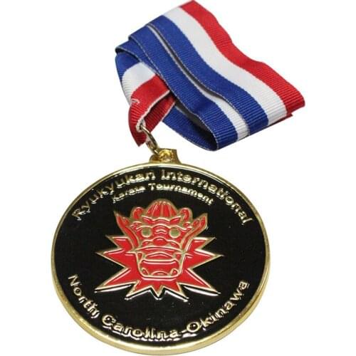 Stylish and original electroplated black nickel paint medallion new 3D challenge medal