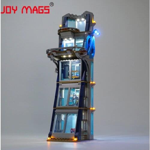 JOY MAGS Only Led Light Kit For Avenger Tower Battle Toy Lighting Set Compatible With 76166 (NOT Include Model)
