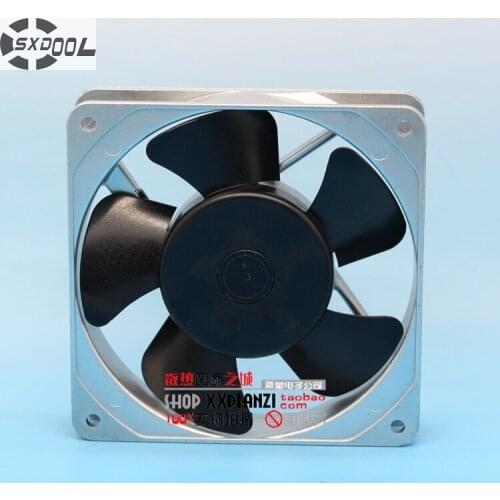 SXDOOL CU48F3 12cm 12025 200V-240V 14/11W 42/49cfm 1500/1900rpm dual ball bearing cooling fan