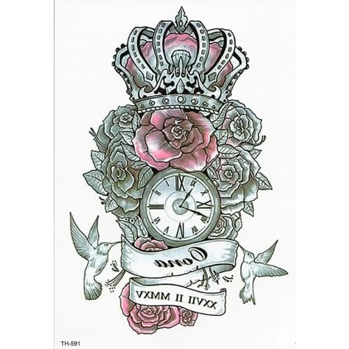 Temporary Tattoo Sticker Hot Fake Flowers Flash Tattoo Waterproof Samll Arm Sleeve Tattoo Body Arm Waist For Women Girl