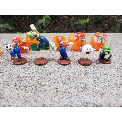 Japan Nintendo SuperMarios sports series Baseball Golf football hockey skiing assemble figure model toys Collection dolls