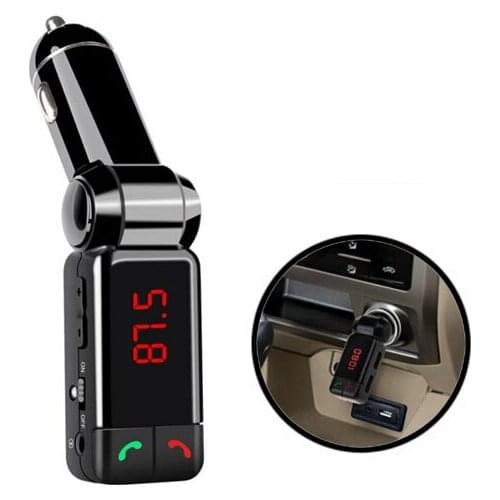 LCD Bluetooth Car Kit MP3 FM Transmitter USB Charger Handsfree For iPhone