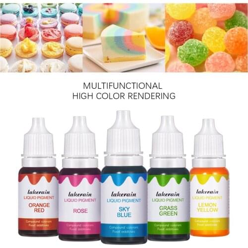 10ml Liquid Pigment for Lip Gloss Color Pigment Dyeing Colorant Water Oil Double Use DIY Cosmetics Making Raw Material 24 Colors