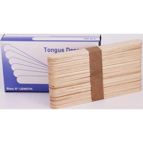 50/100 Disposable Wooden Waxing Wax Spatulas Spatula Tongue Depressor Hair Removal Stick Wax Medical Stick Beauty Health