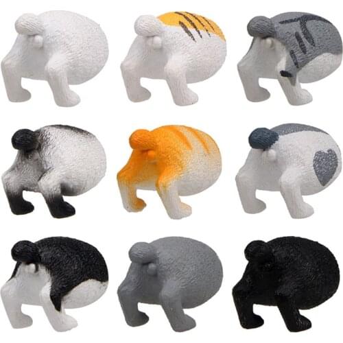 9Pcs Funny Cat Butt Magnets for Refrigerator - Cute Magnet for Locker Decor/Fridge Decor/Office Supplies