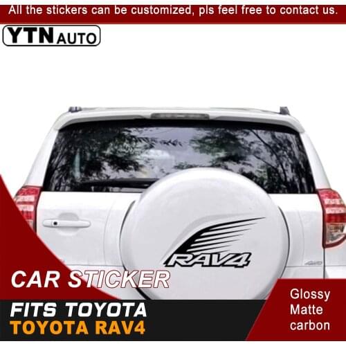Car Stickers For Toyota Rav4 Rav-4 Car Spare Wheel Cover Decals Stickers Auto Spare Tire Auto Decoration Stickers Accessories