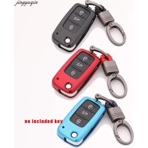 Jingyuqin 3b Remote Car Key Case Cover Paint for VW Golf Bora Jetta POLO GOLF Passat For Skoda Octavia A5 Fabia For SEAT Ibiza