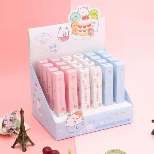 48 pcs/lot Cartoon Animal Blind Box Press Gel Pen Cute Black Signature Pens Office School Writing Supply Promotion Gift