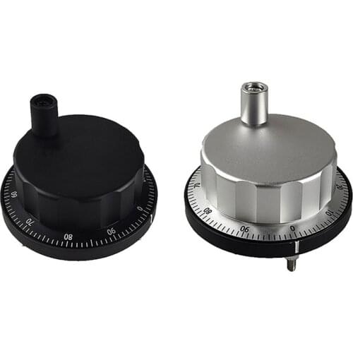 CNC pulse generator handwheel 5V 60mm black white 100 pulse manual pulse generator handwheel rotary encoder electronic kit