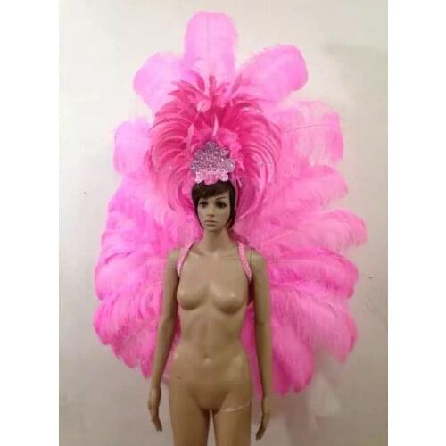 Latin dance Samba accessories Fashion exquisite headdress feathers Delicate dance shows accessories