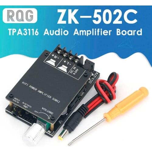 HIFI Wireless Bluetooth 5.0 TPA3116 Digital Power Audio Amplifier board TPA3116D2 50WX2 Stereo AMP Amplificador Home Theater
