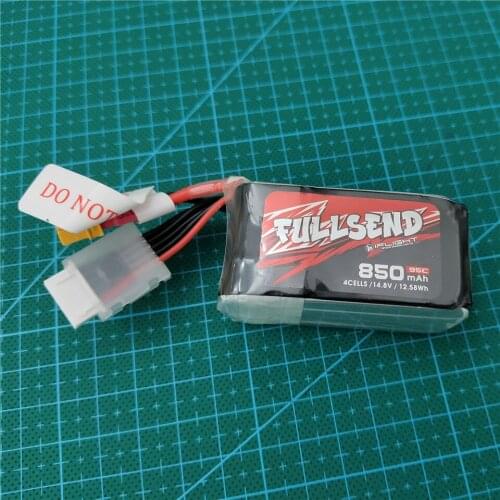 IFlight FULLSEND 4S Lipo 14.8V 850mAh 95C Lithium Battery XT30 Plug Connector for FPV Racing Drone Tinywhoop Frame Kit Parts