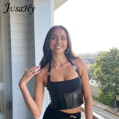 JUSAHY Women's Cropped Tank Tops