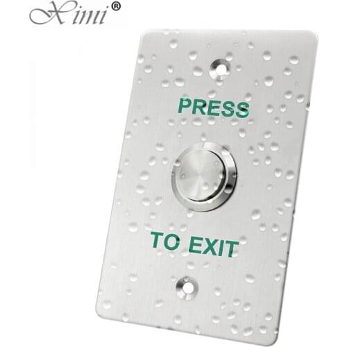Stainless Steel Exit Button Push Switch Door Sensor Opener Release For Magnetic Lock Access Control Home Security Protection