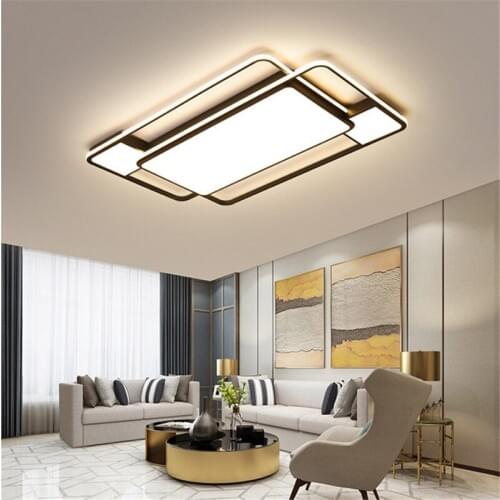 Square/Rectangle Led Chandelier For Living room Bedroom lights Home Dec AC85-265V Modern Led Ceiling Chandelier Lamp Fixtures