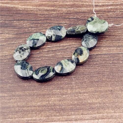 Lanli Cut face emerald 16X16mmDIY accessories necklace earrings hand string beads pendant sweater chain