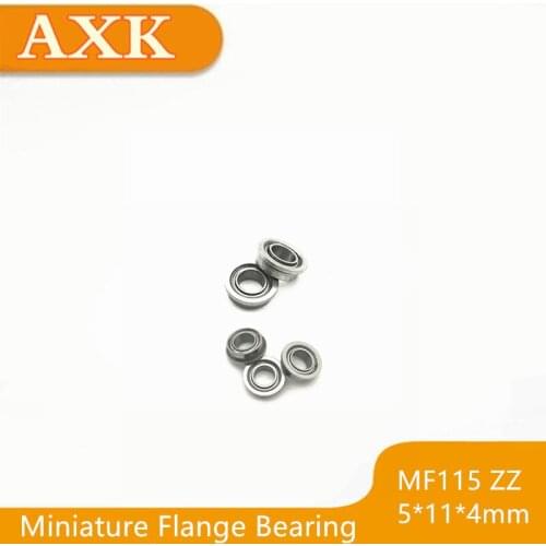 2019 Time-limited 10pcs/lot Mf115zz Mf115 Zz 5x11x4mm Miniature Flange Bearing Thin Wall Deep Groove Ball Radial Brand New