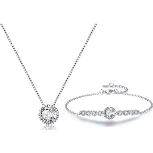 Fashion Bohemian Purple Zirconia Bridal Jewelry Sets Pandant Necklace For Women And Girls Bracelets Bangle Gift Accessories