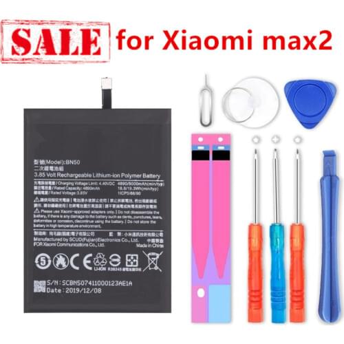 New 3.85V 5000mAh Quality Battery BN50 for Xiaomi max2 max 2 +free tools