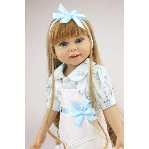 NPK 45cm Full Body Vinyl Bebe Reborn American Dolls Realistic Girl bebe reborn toddler Doll Toys for Children Gift
