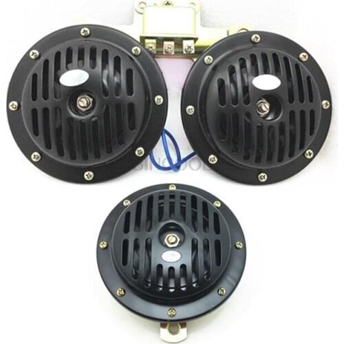 12V/24V car basin type single tone dual tone horn 50GB electric horn bus large truck general whistle horn quality accessories