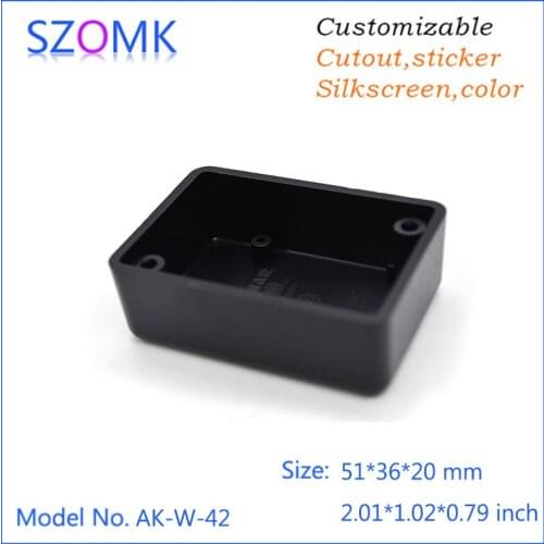 20pcs a lot high quality small plastic housing DIN connector swith housing plastic Electronics enclosure for pcb 51*36*20mm