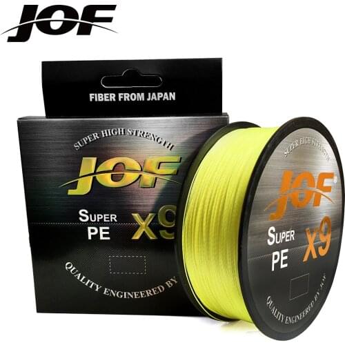 JOF 100M PE Braided Fishing Line 9 Strand 20-80LB Multifilament Fishing Line for Carp Fishing Wire for All Fishing