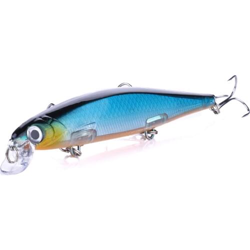 1PCS 11cm 14g Minnow Laser Fishing Lure Wobblers Hard Bait Artificial 3D Eyes Crankbait carp pesca Fishing tackle