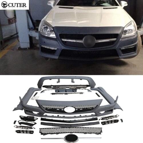 R172 SLK200 SLK280 SLK55 PP Auto Car Body Kit front rear bumper For Benz SLK300 SLK350 SLK55 AMG 11-14