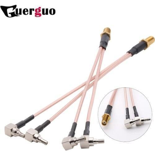 1PC SMA Female to 2xCRC9 Splitter Combiner Connector Y type RG316 Cable Pigtail 15CM for HUAWEI/ZTE 3G/4G modem antenna