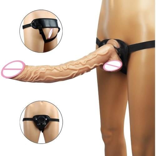 Adjustable Strap On Dildo Ultra Elastic Harness Realistic Big Dildo Panties For Lesbian Sex Simulator Game Sex Toys for Women