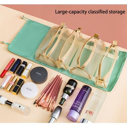Removable Cosmetic Bag, Cosmetic Bag, Waterproof Folding Cosmetic Bag, Detachable Cosmetic Bag, Cosmetic Storage Bag, Wash Bag