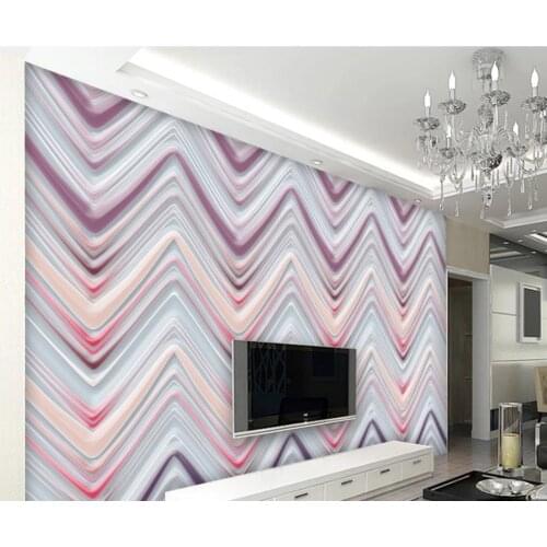 Modern wallpaper for living room Modern beautiful color relief curve art background wall